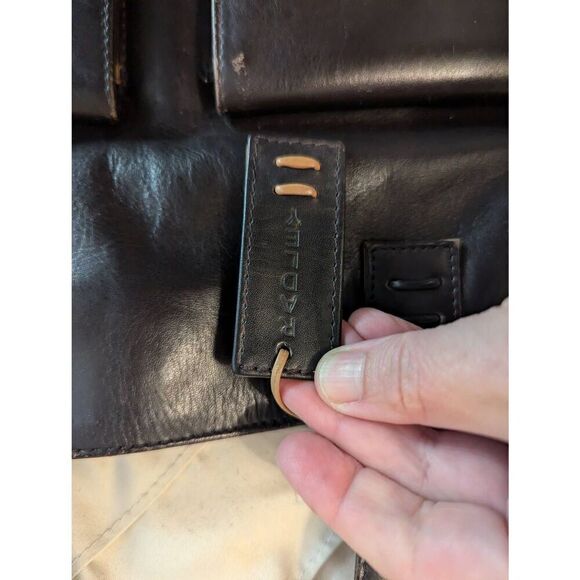 Vintage Radley London Black Leather Tote Shoulder bag, Top Grab Handle - Picture 3 of 9